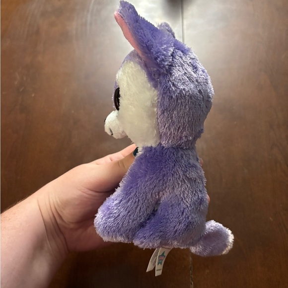 Purple and White Stuffed Animal Toy - Picture 2 of 7